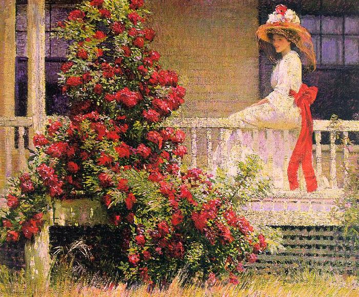 Philip Leslie Hale The Crimson Rambler oil painting image